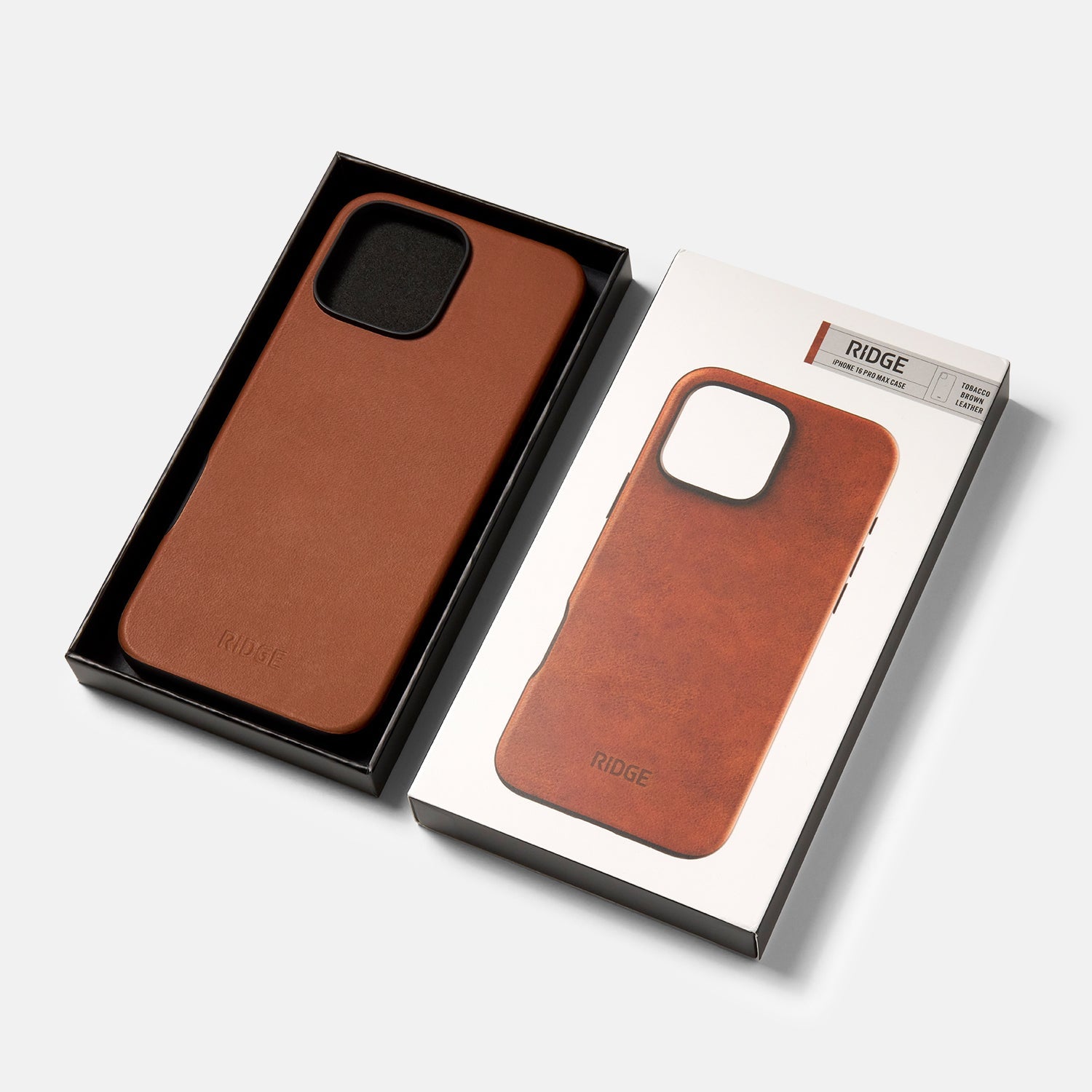 Everyday Phone Case - iPhone 16 Pro Max - Tobacco Brown Leather