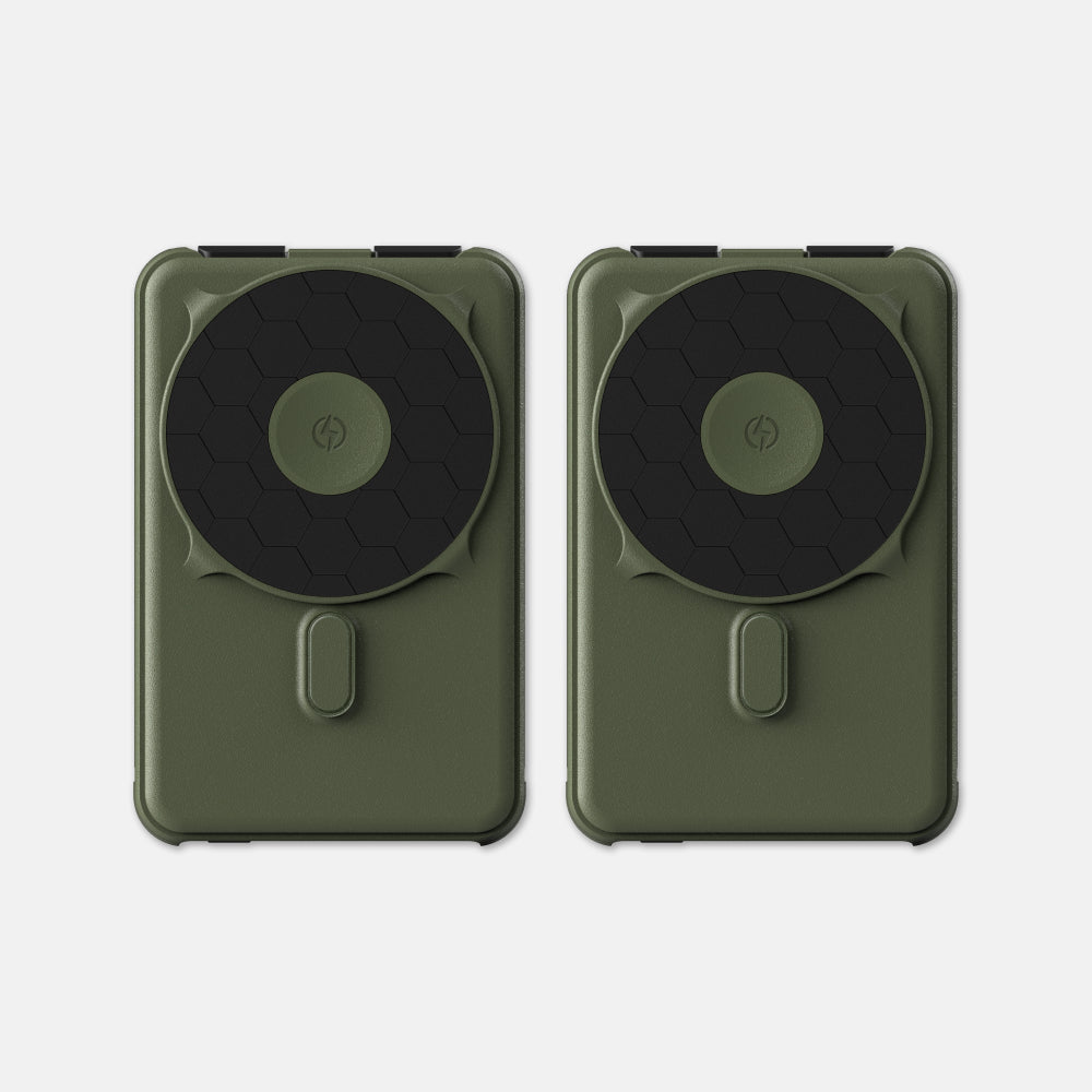 Magnetic Power Bank Bundle (2-Pack) - Matte Olive