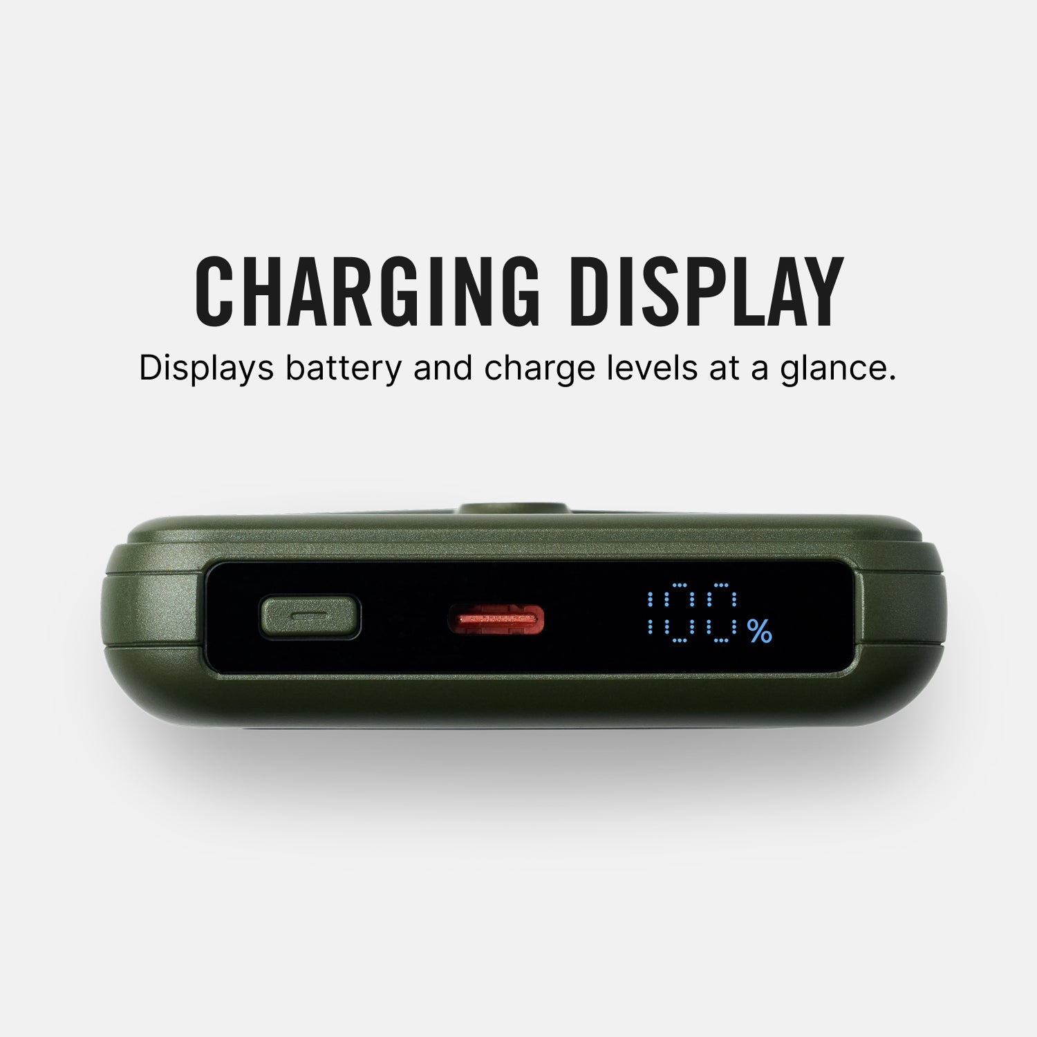 Magnetic Power Bank - Matte Olive