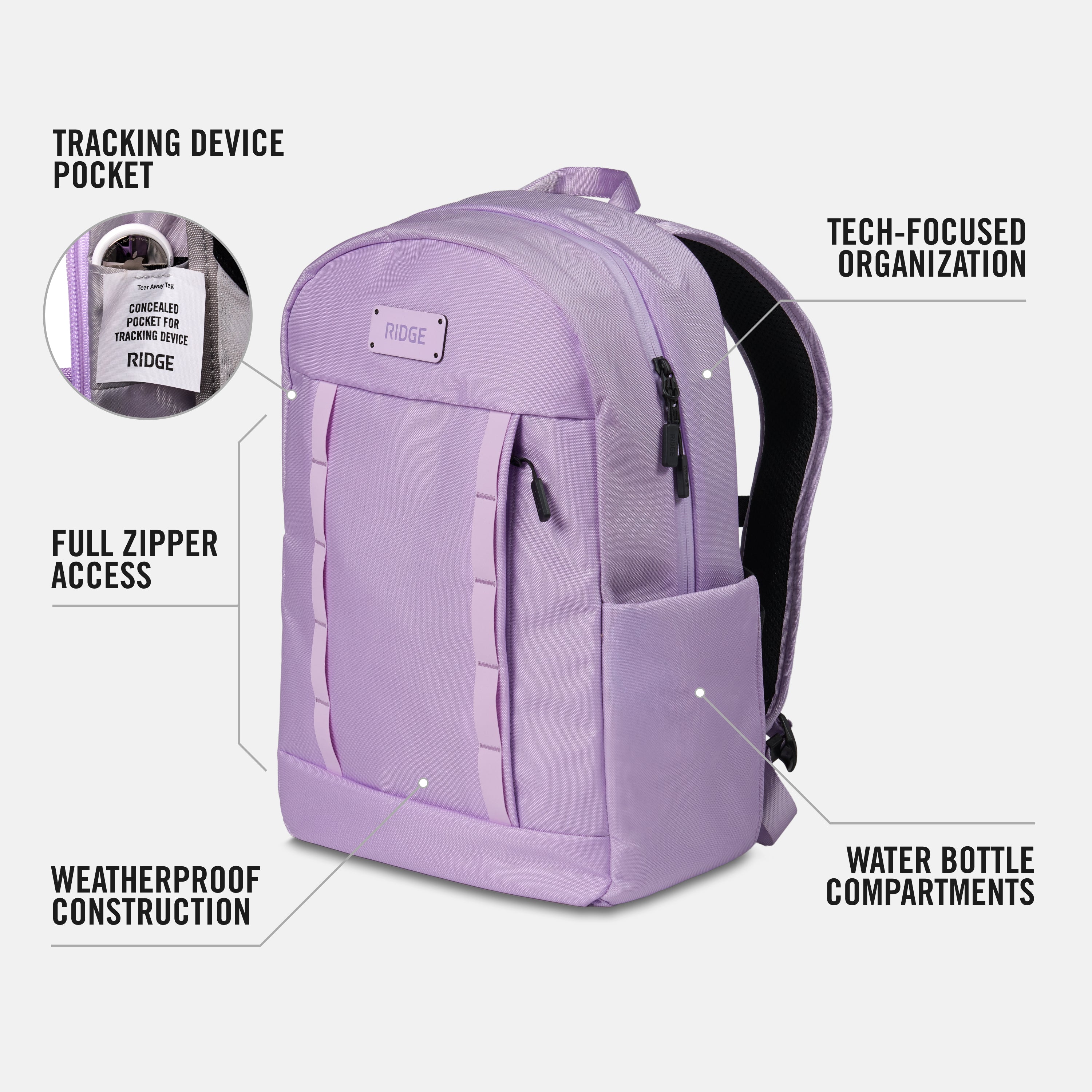 Commuter Backpack 18L - Lavender