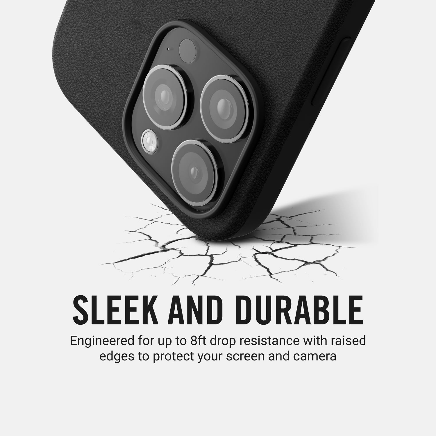 Everyday Phone Case - iPhone 16 Pro Max - Midnight Black Leather