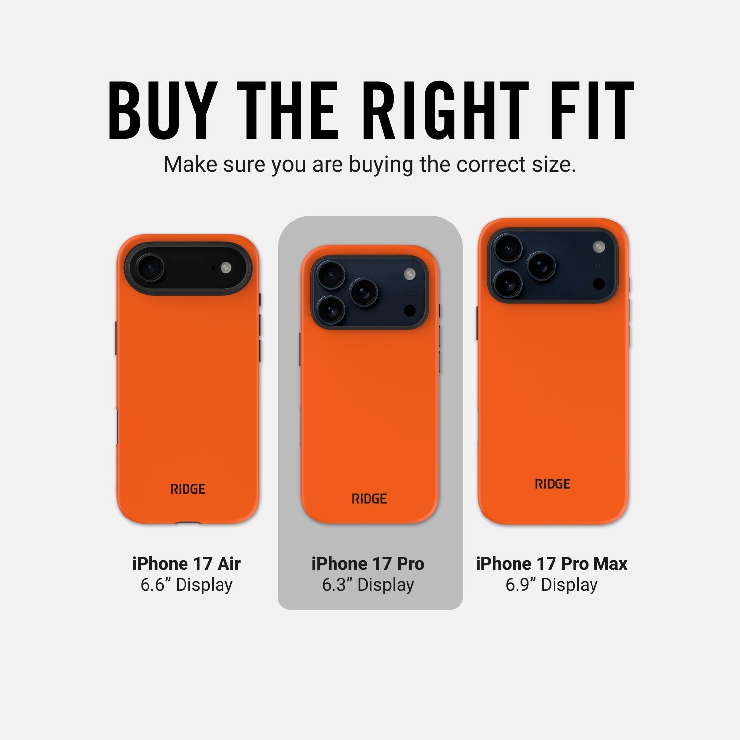 Everyday Phone Case - iPhone 17 Pro - Basecamp Orange