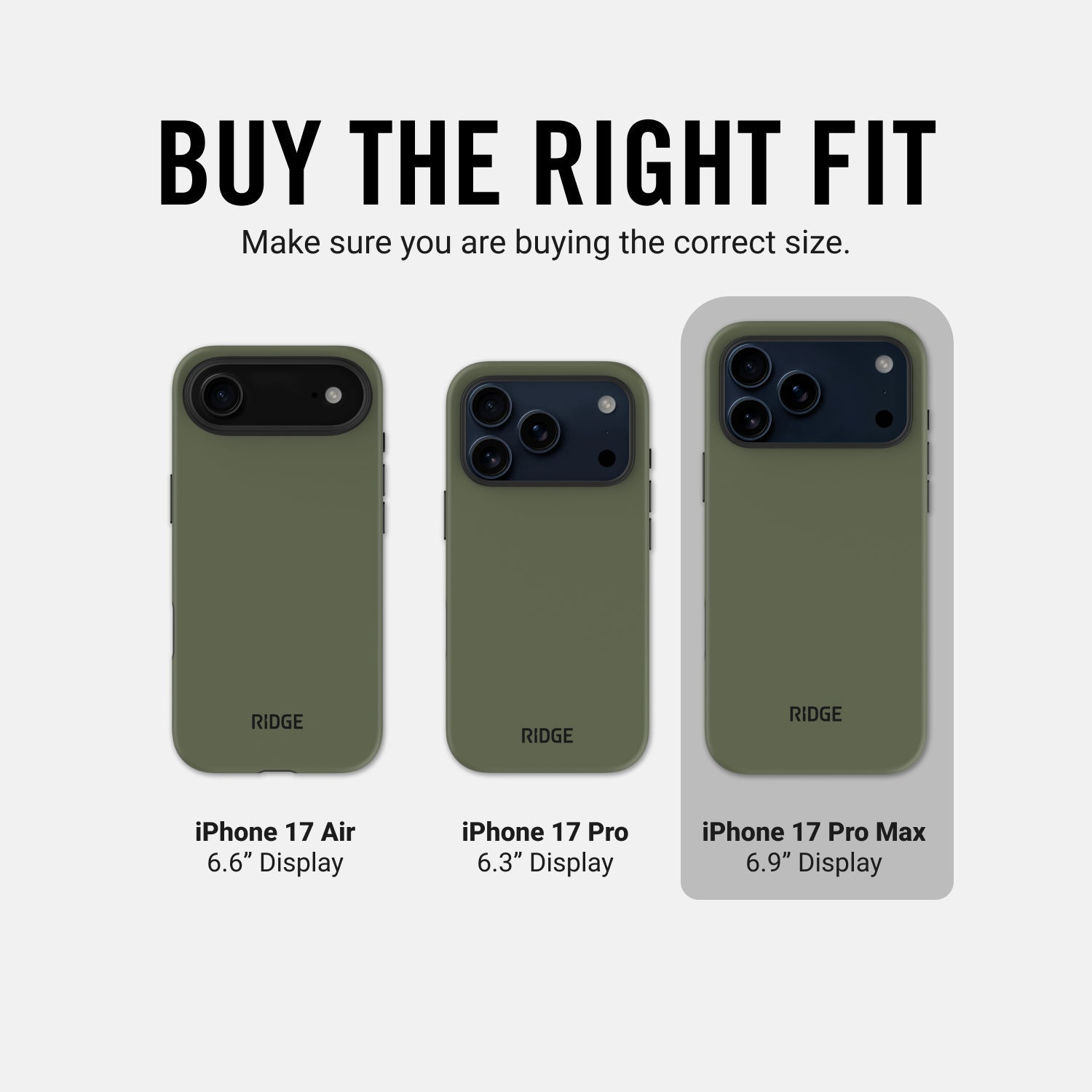 Everyday Phone Case - iPhone 17 Pro Max - Matte Olive
