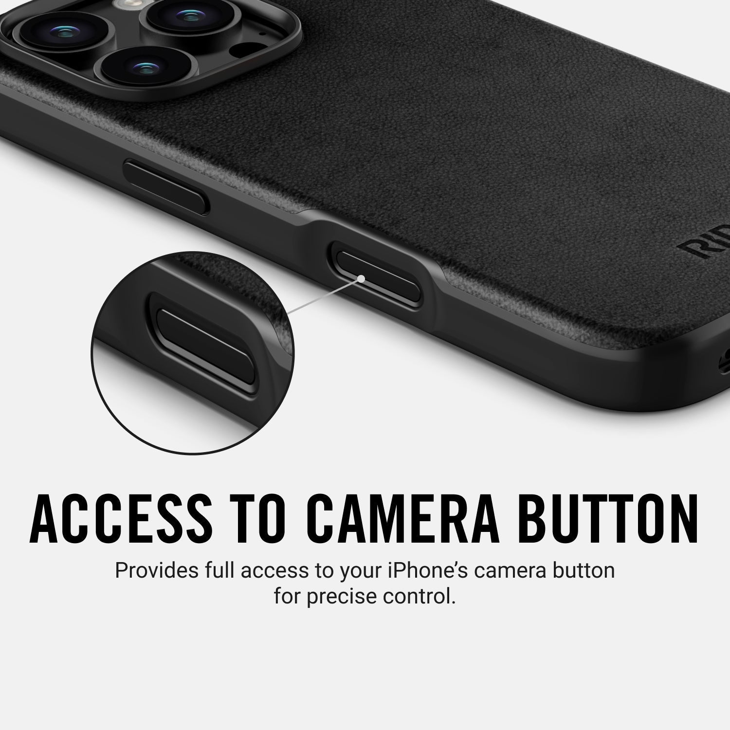 Everyday Phone Case - iPhone 16 Pro Max - Midnight Black Leather